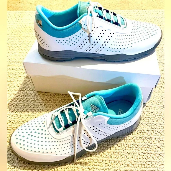 adidas gazelle silver green womens Adidas Adipure Sport 2.0 Black Womens Golf Shoes – Golf-Clubs.com main image 1